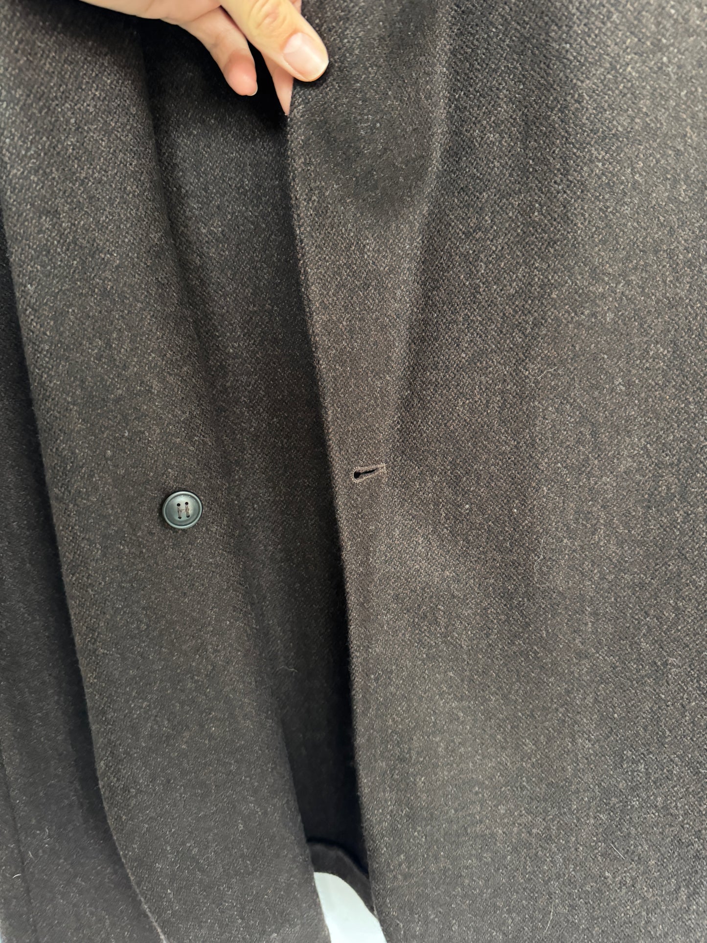 Hermès Wool–Cashmere Longline Vest (FR 42) — Made in France