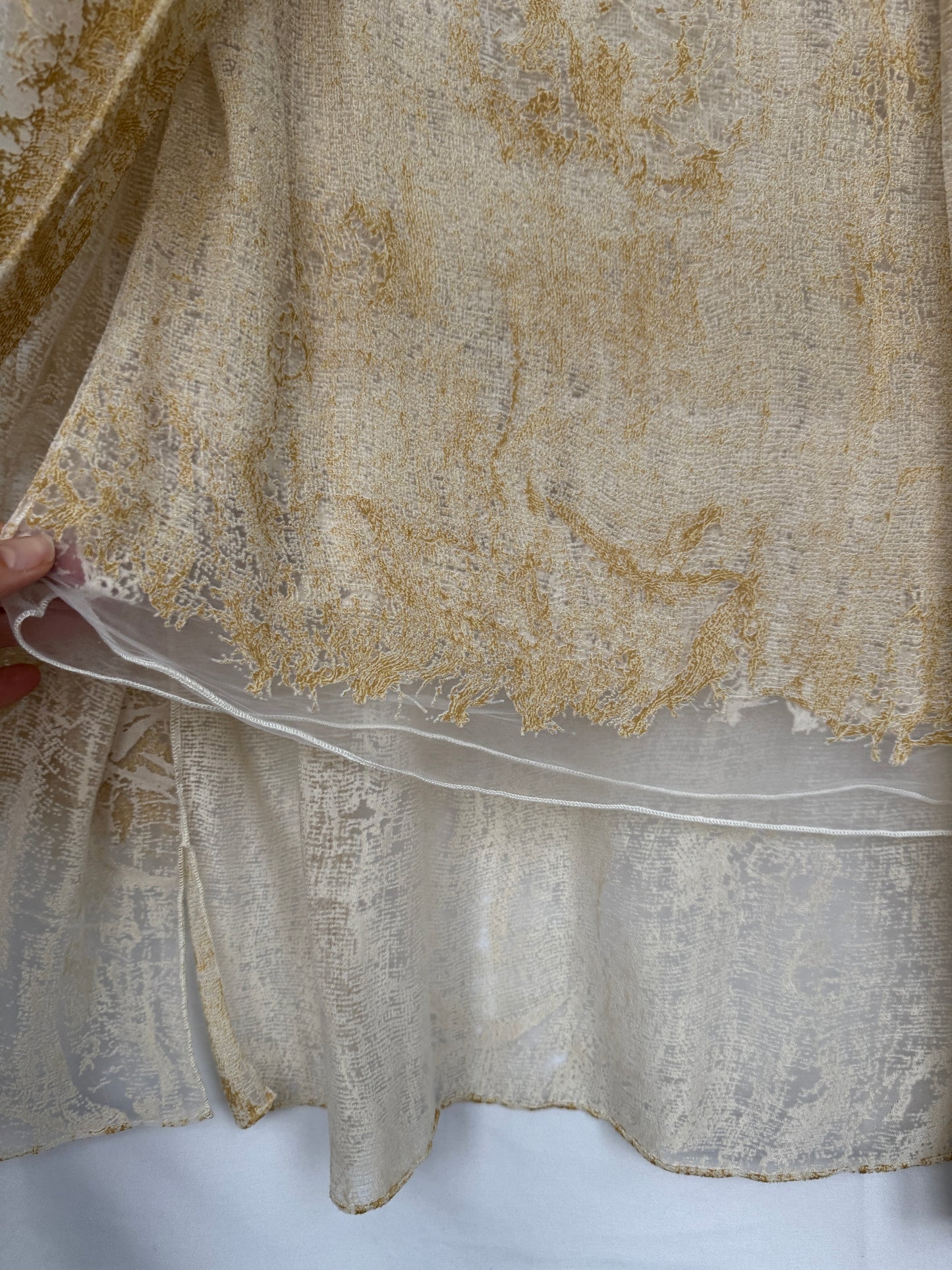 Roberto Cavalli Sheer Layered Set (Shirt + Tank) — Made in Italy, medium