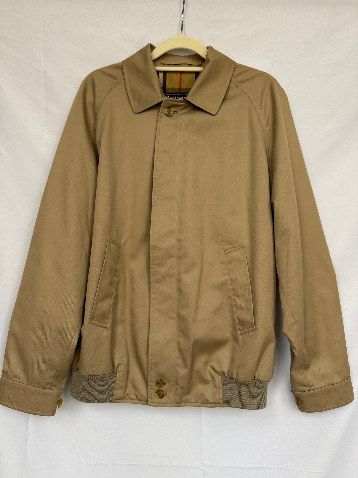 Burberry Made-in-England Harrington Jacket — House Check Lining
