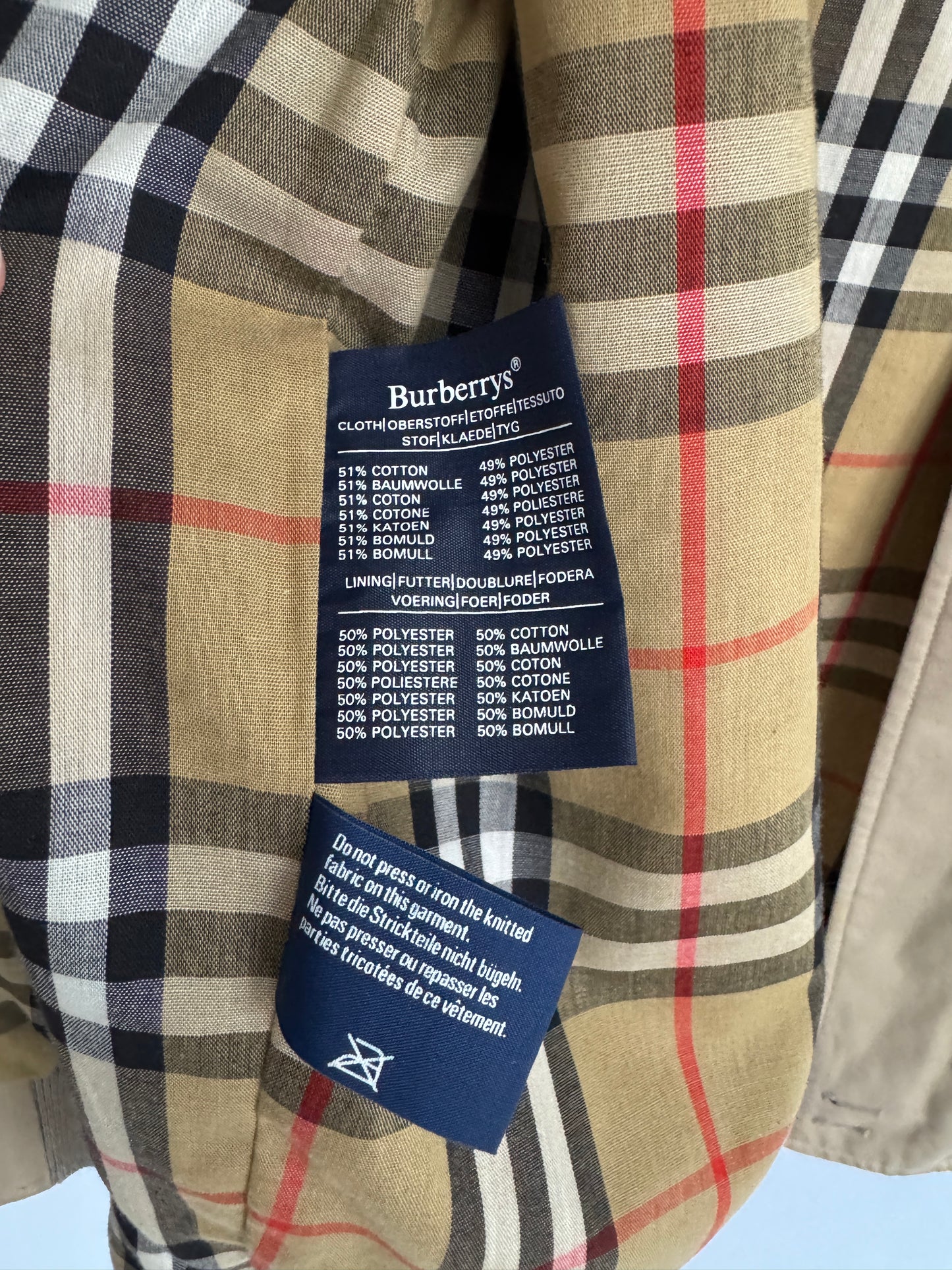 Burberry Made-in-England Harrington Jacket — House Check Lining