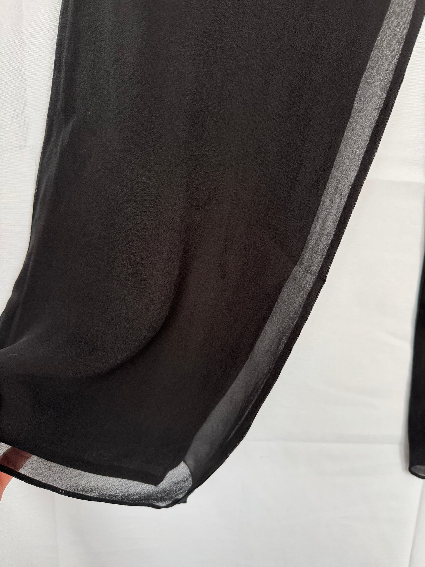 La Perla Sheer Overlay Wide-Leg Trousers — Made in Italy, IT 42