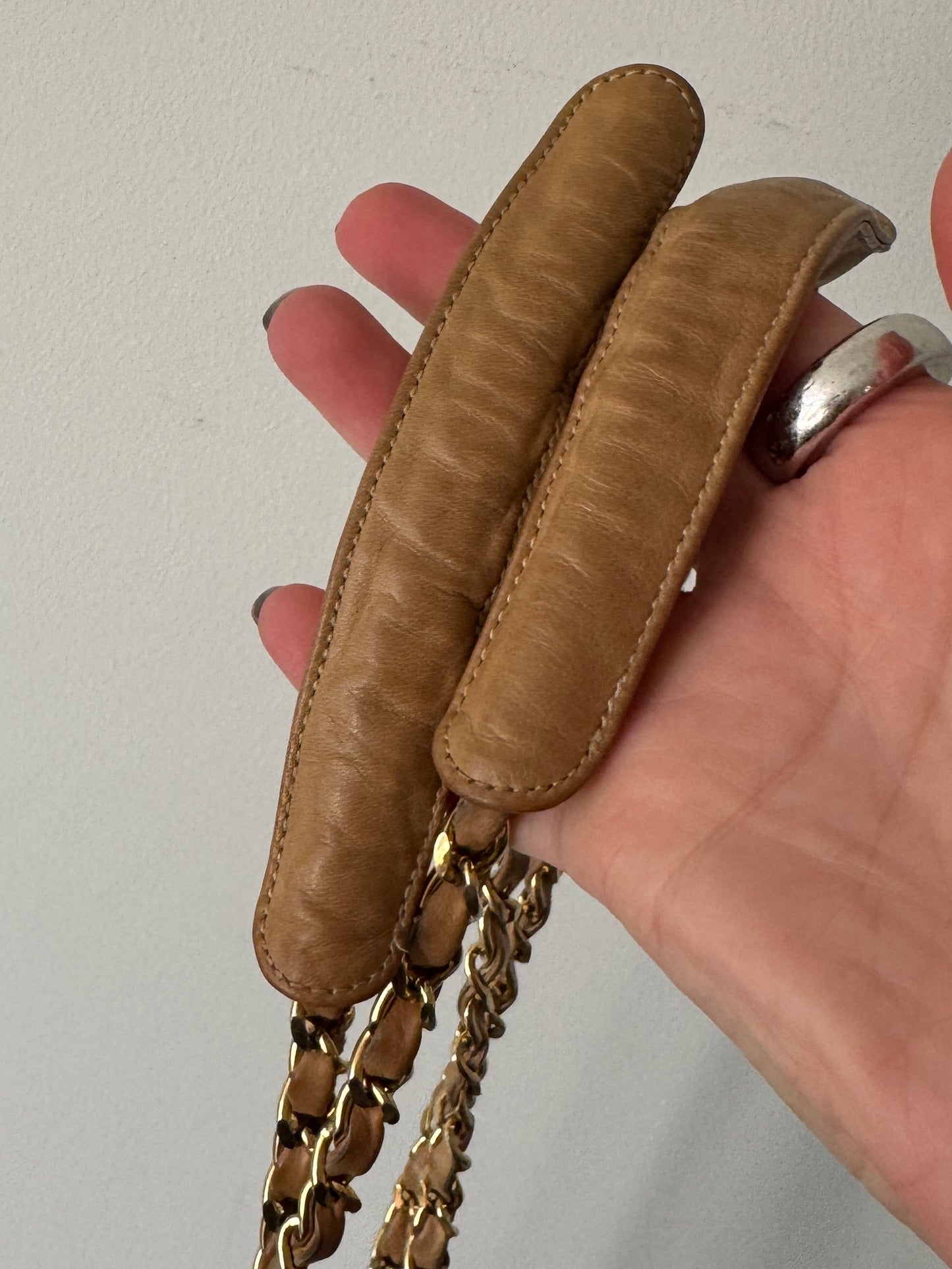 Chanel Quilted Coco Mark Chain Bucket Bag — Late 1980s