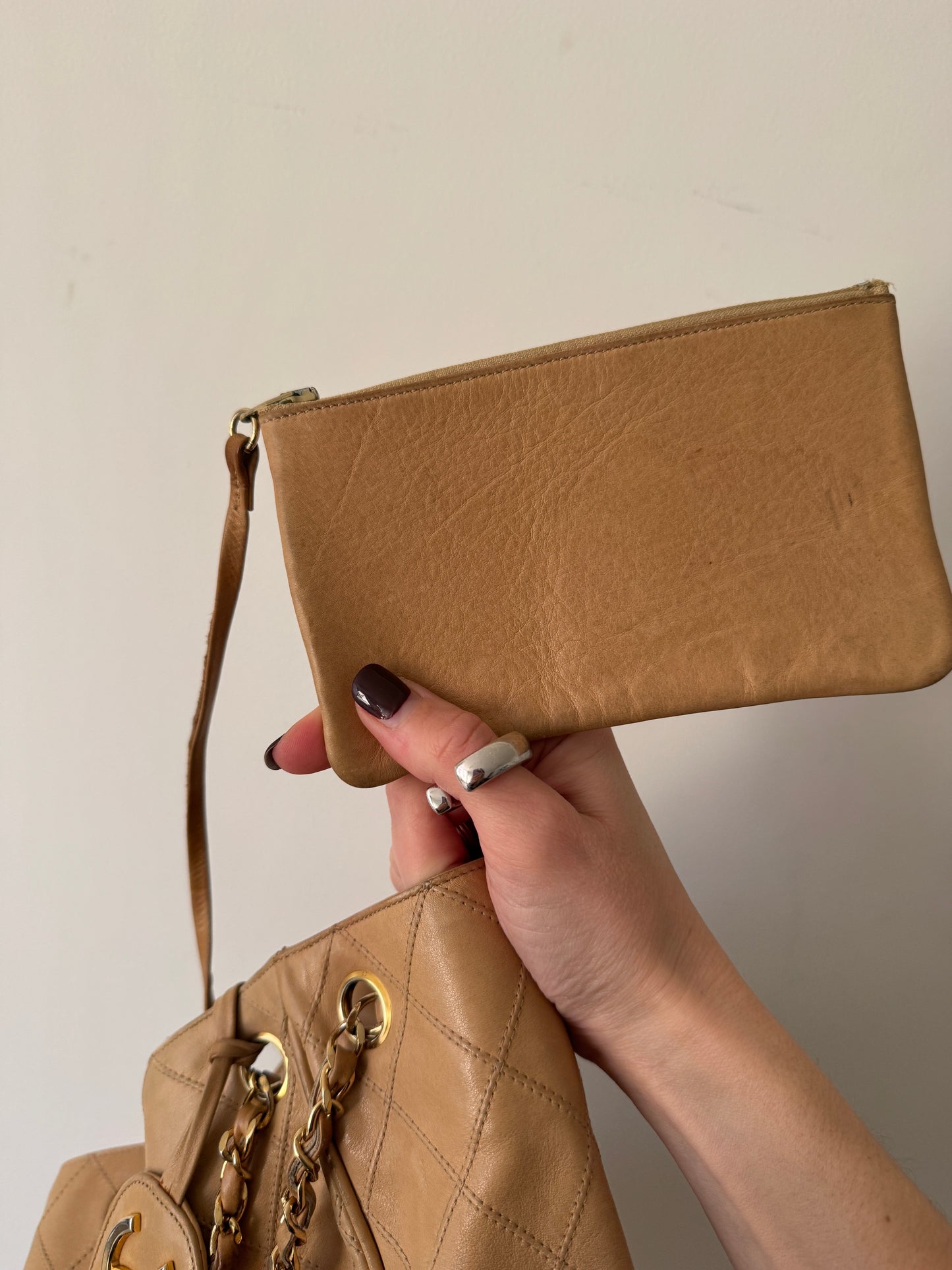 Chanel Quilted Coco Mark Chain Bucket Bag — Late 1980s