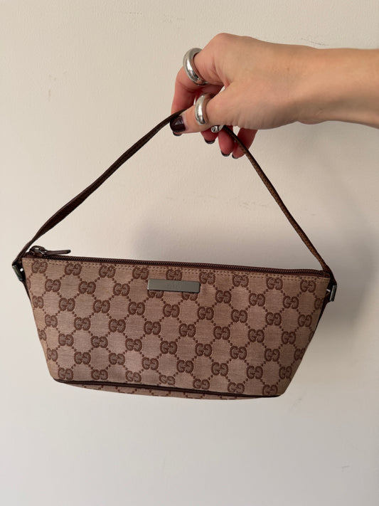 Gucci GG Canvas Boat Bag — Early 2000s