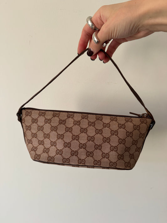 Gucci GG Canvas Boat Bag — Early 2000s