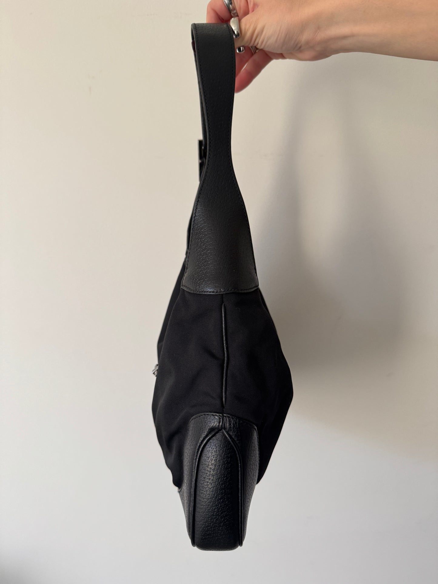 Gucci Jackie Nylon Shoulder Bag — Early 2000s
