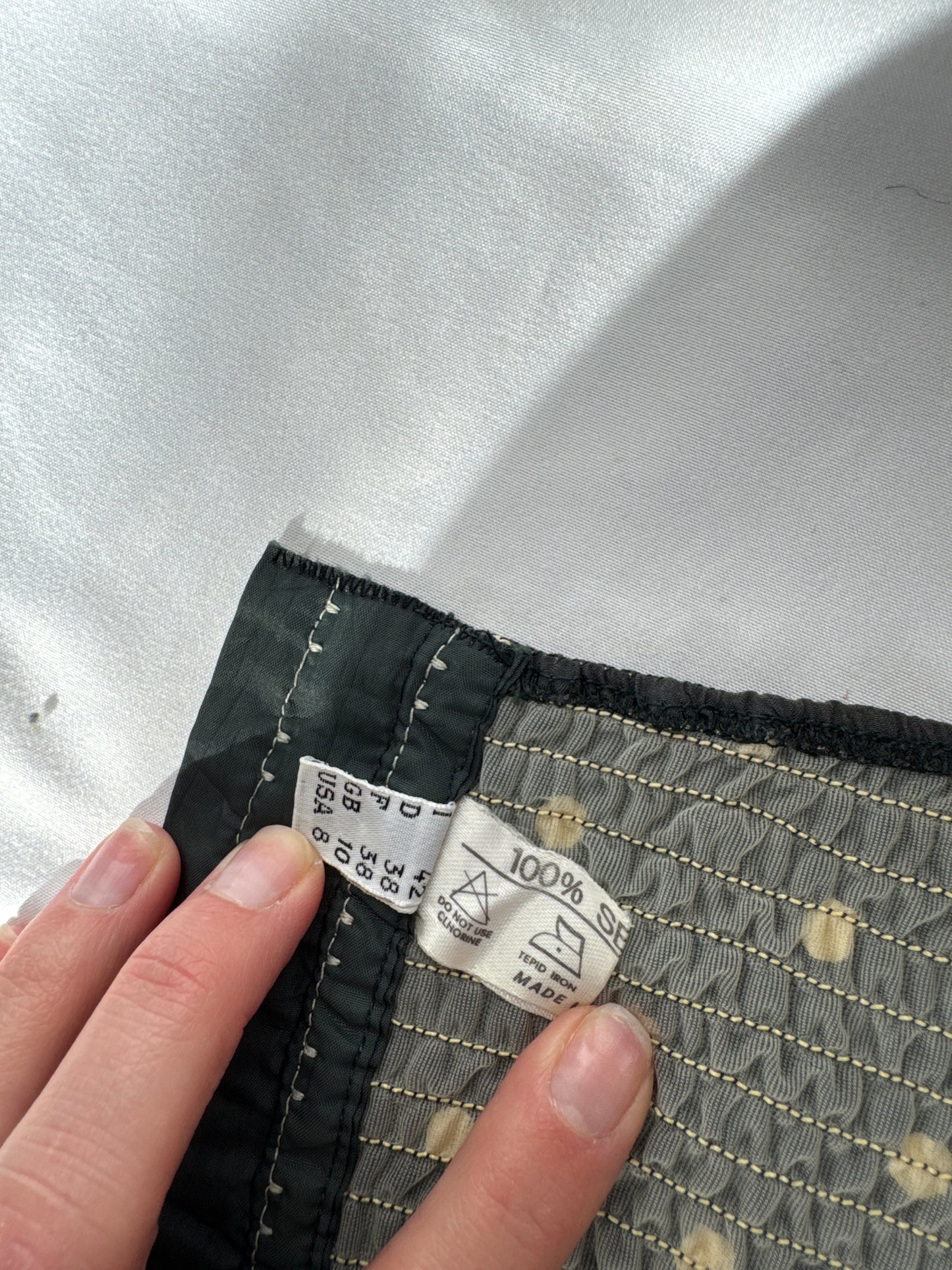 Moschino Silk Polka-Dot Bustier