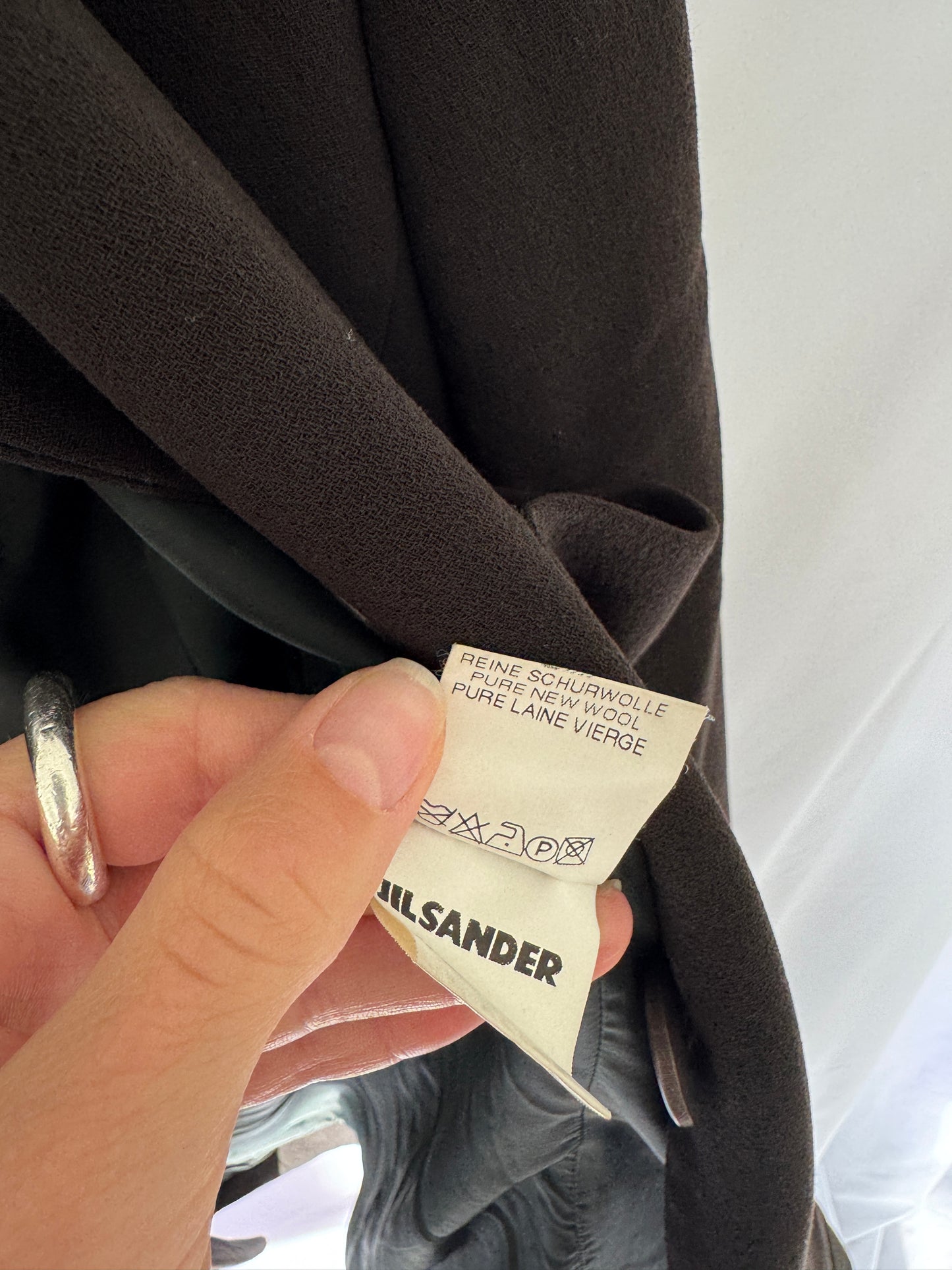 Jil Sander+ Brown Pure Wool Patch-Pocket Blazer