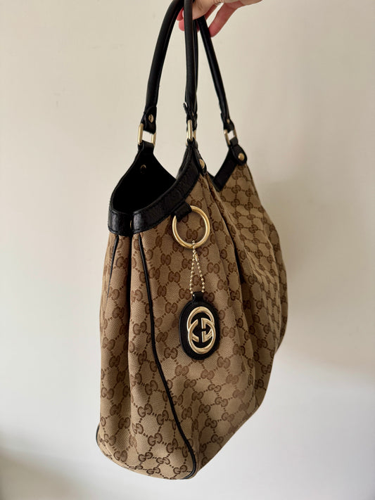 Gucci Sukey GG Canvas Tote — Large