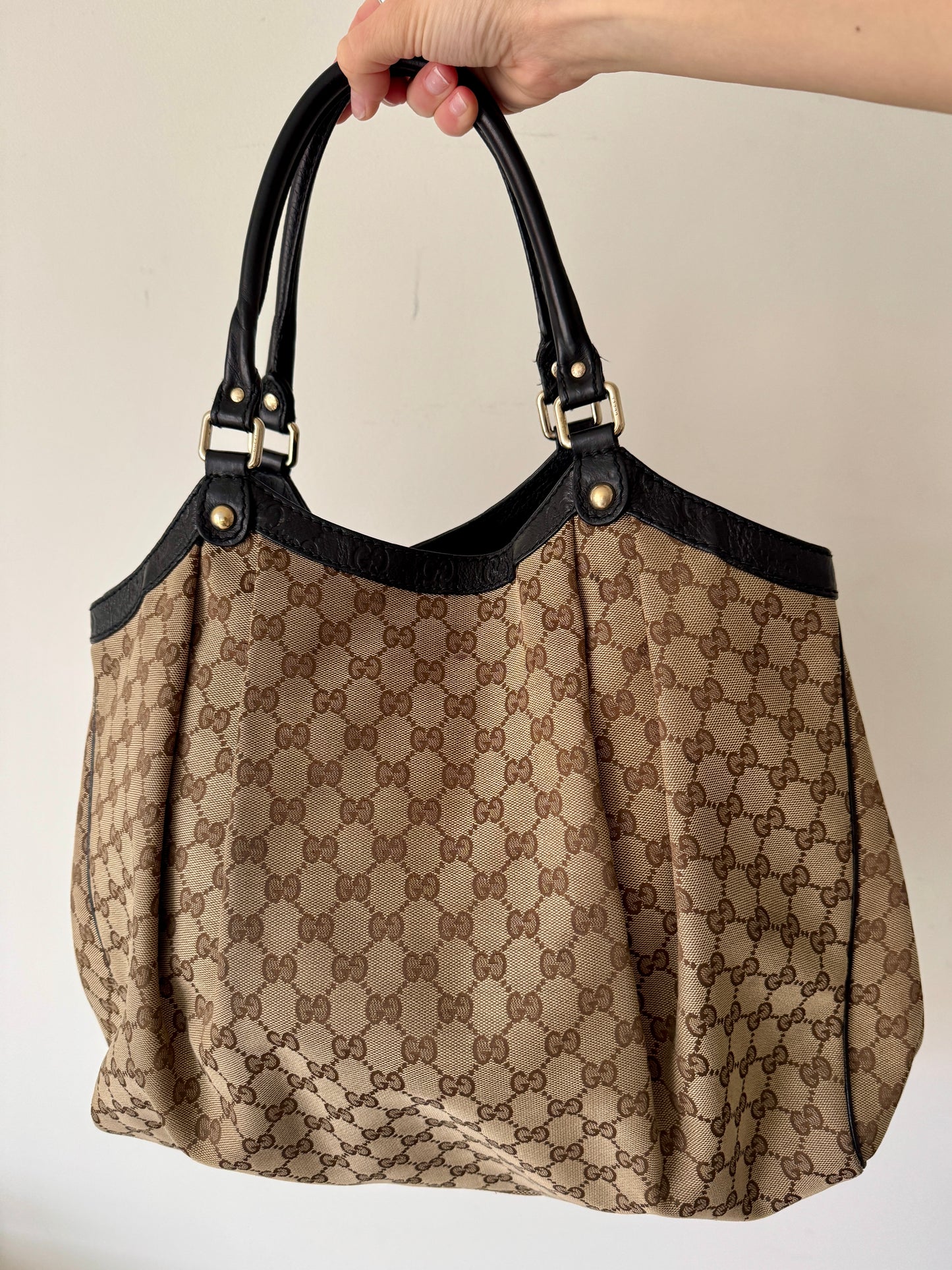 Gucci Sukey GG Canvas Tote — Large
