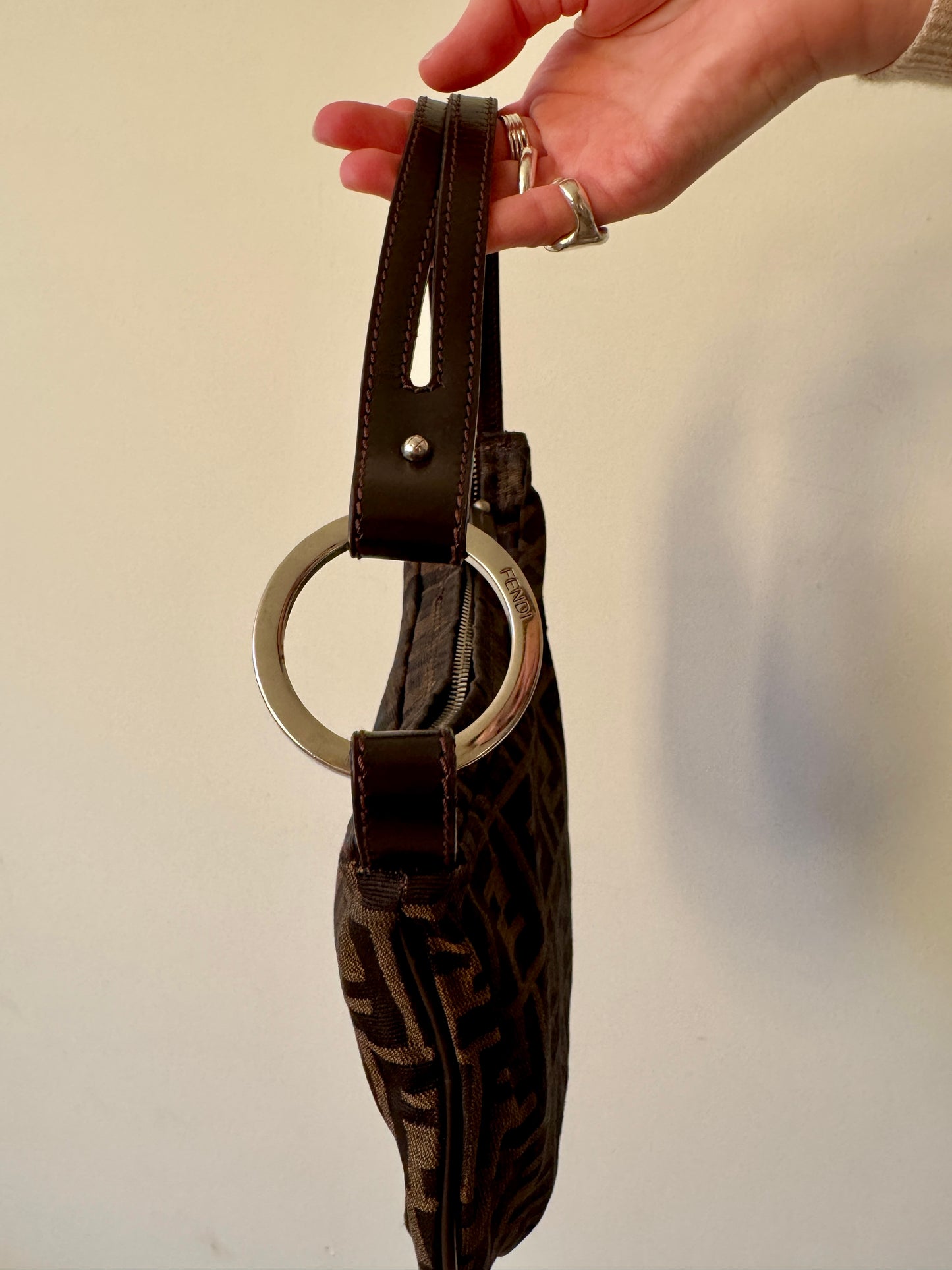 Fendi Zucca Small Oyster Bag — Early 2000s