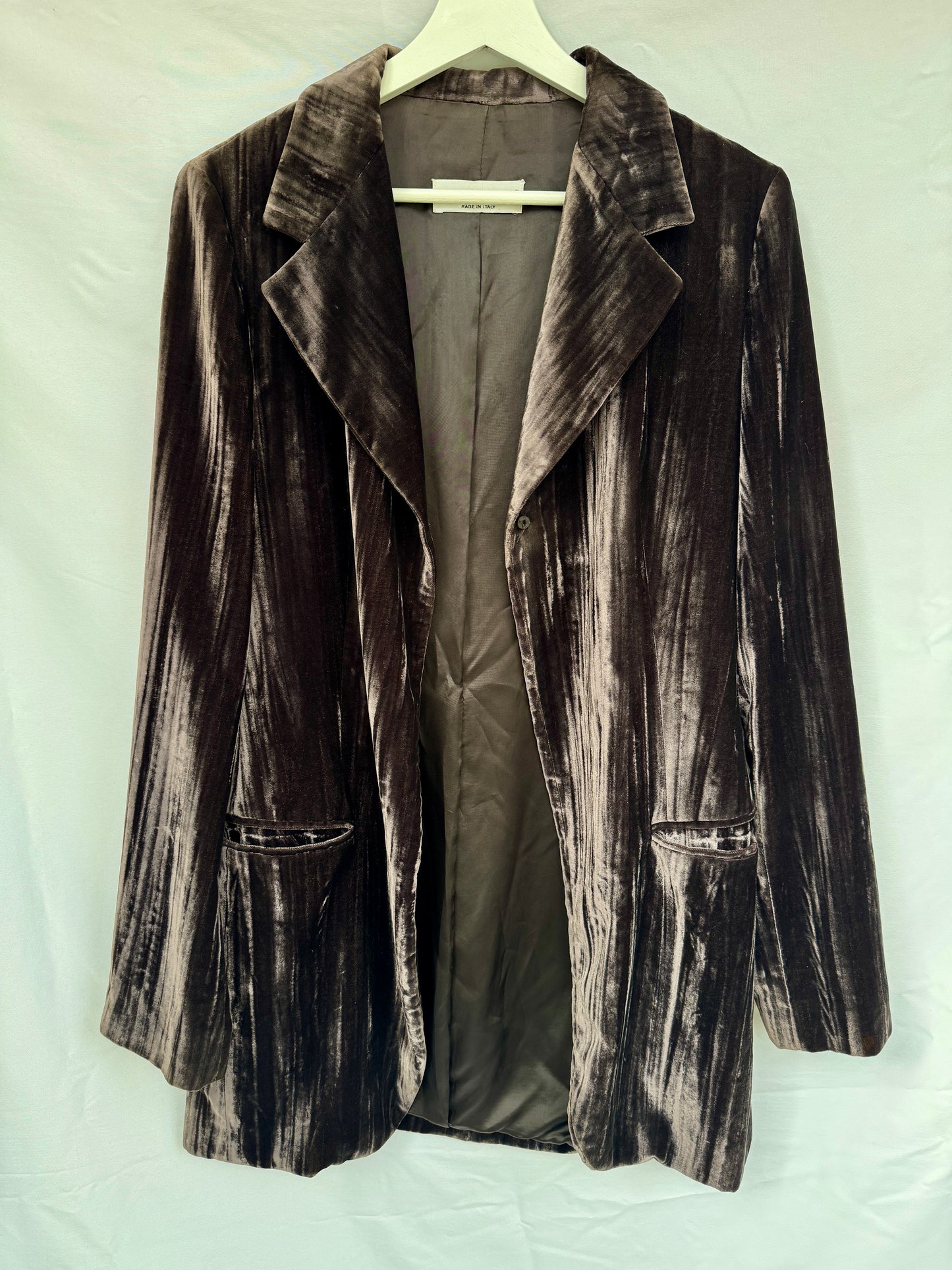 Dolce & Gabbana Structured Velvet Blazer — Late 1990s