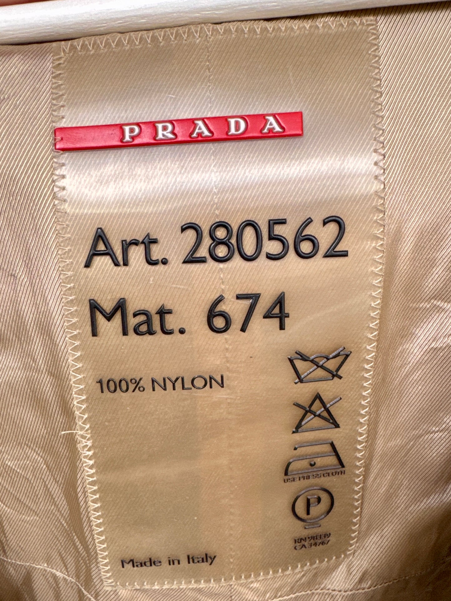 Prada Linea Rossa Nylon Windbreaker — Late 1990s / Early 2000s