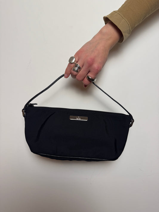 Gucci Black Canvas Boat Pochette — Early 2000s