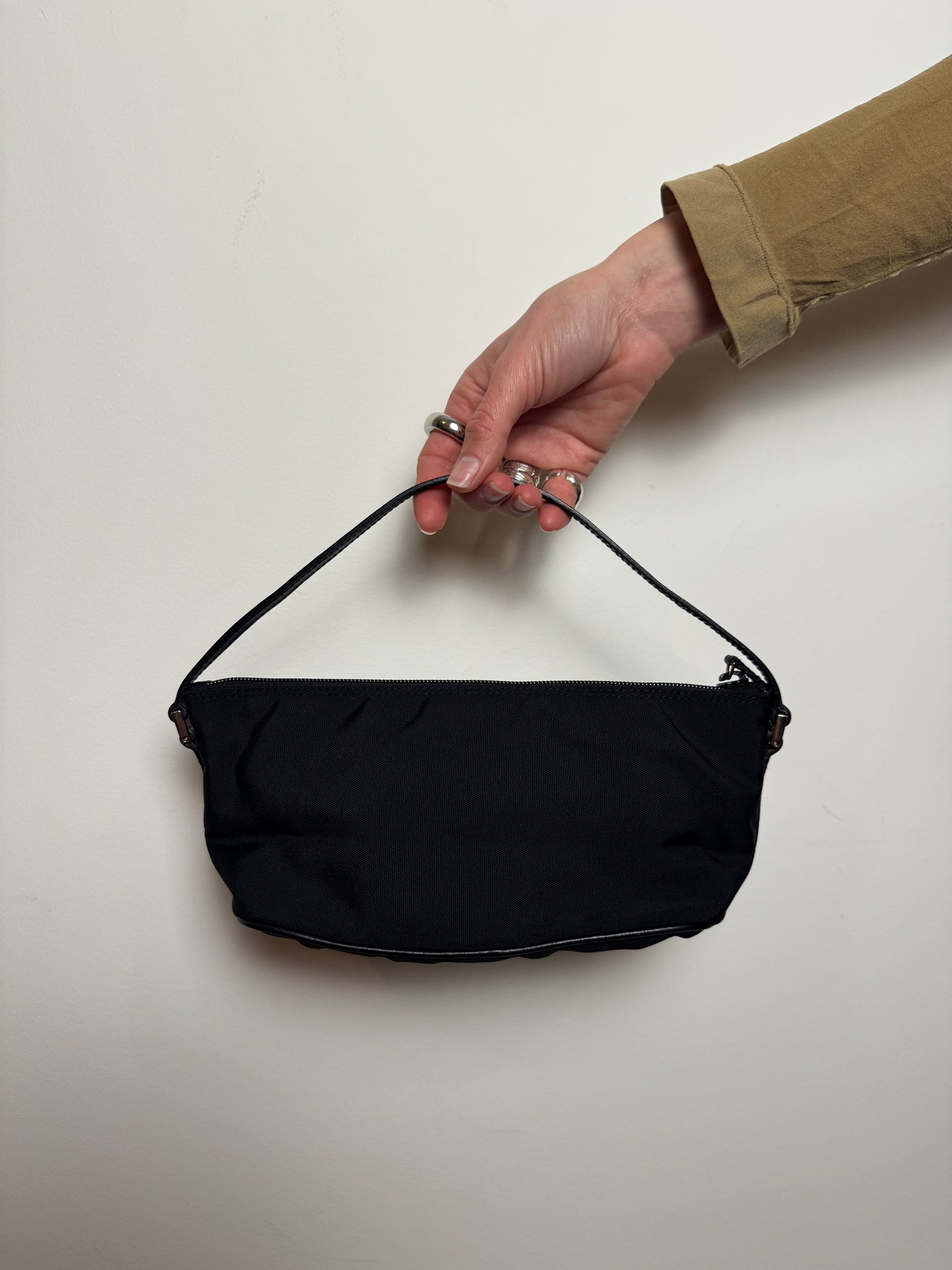 Gucci Black Canvas Boat Pochette — Early 2000s
