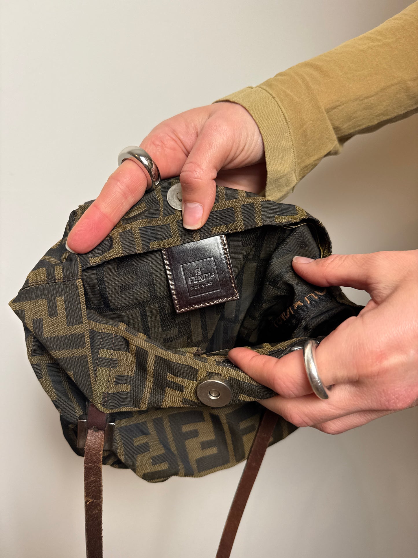 Fendi Zucca mini tote Bag — Early 2000s