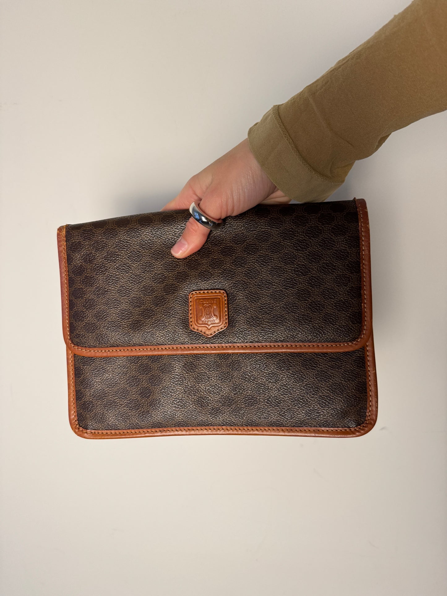 Celine Macadam Clutch Pouch — 1990s