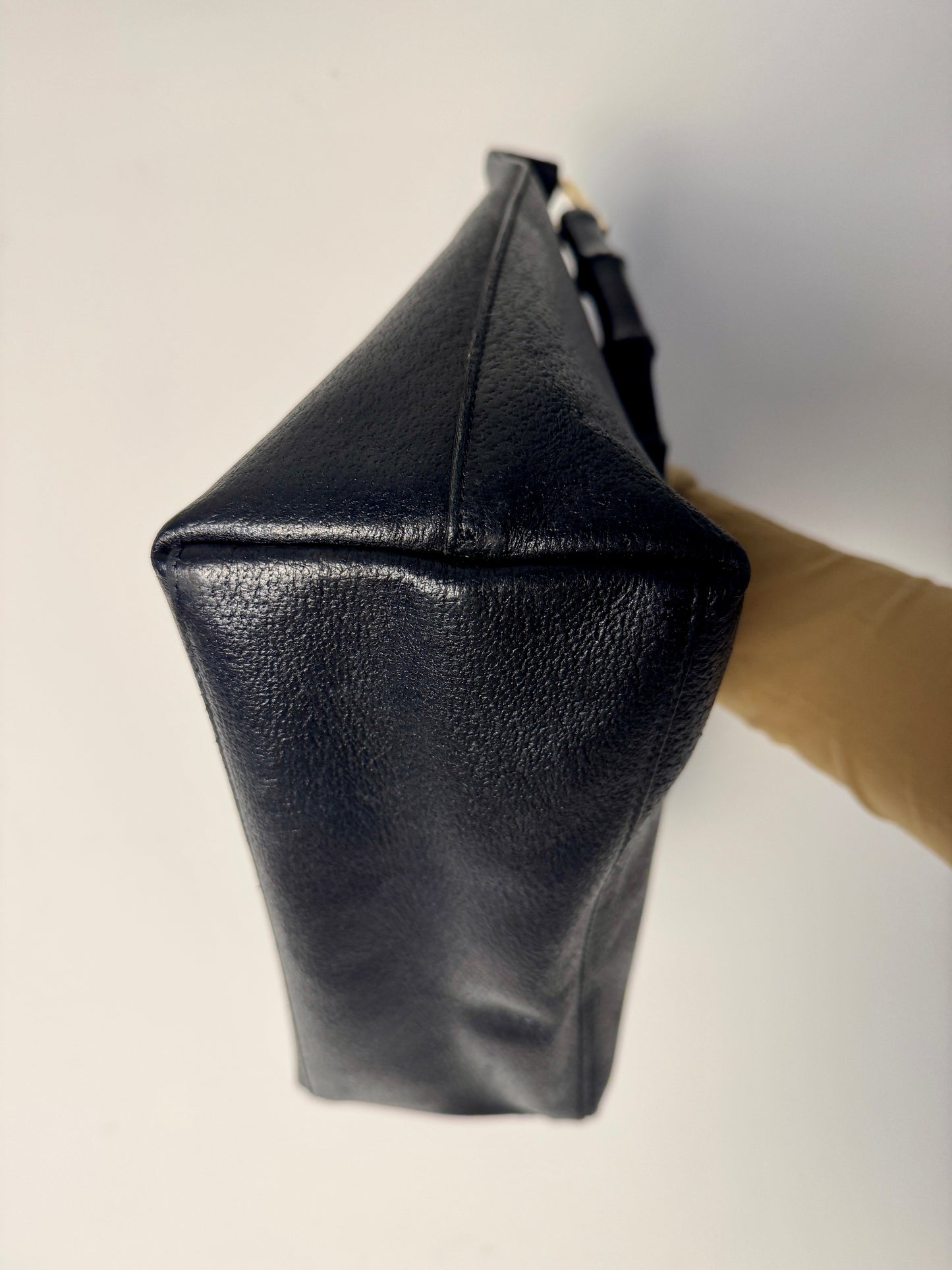 Gucci Bamboo Leather Hobo Bag — Late 1990s to Early 2000s