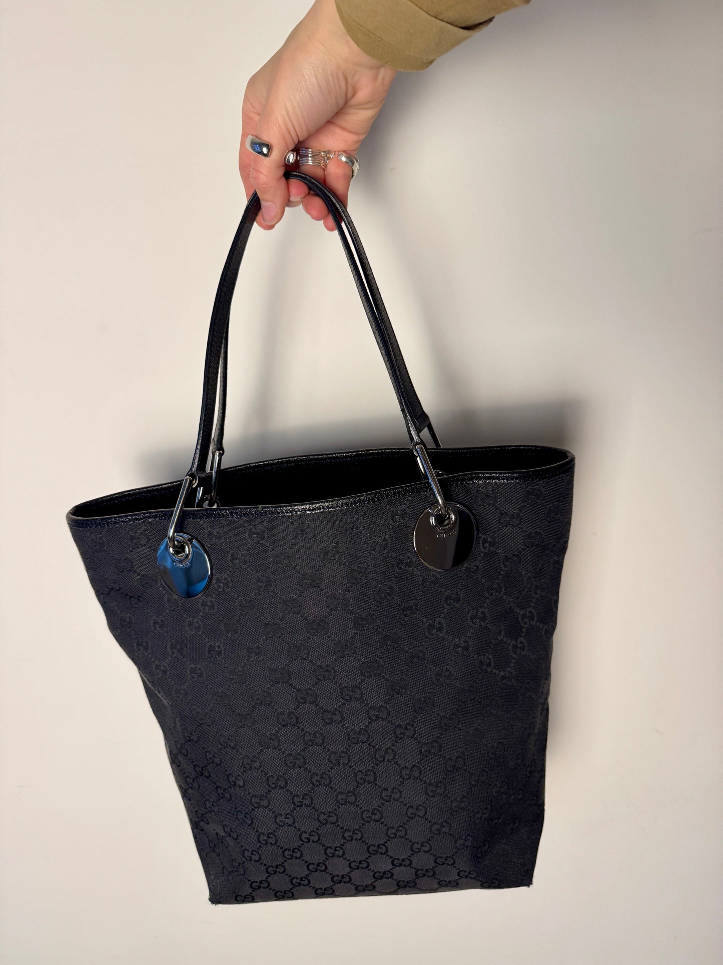 Gucci GG Canvas Eclipse Tote Bag — Early 2000s