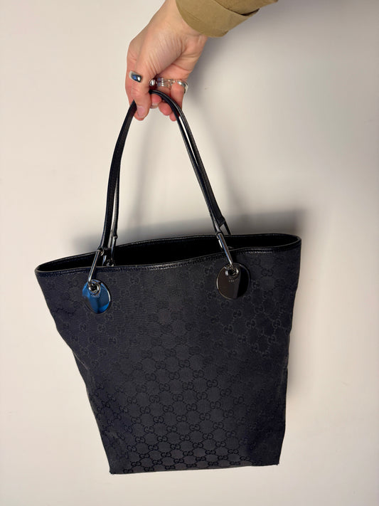 Gucci GG Canvas Eclipse Tote Bag — Early 2000s