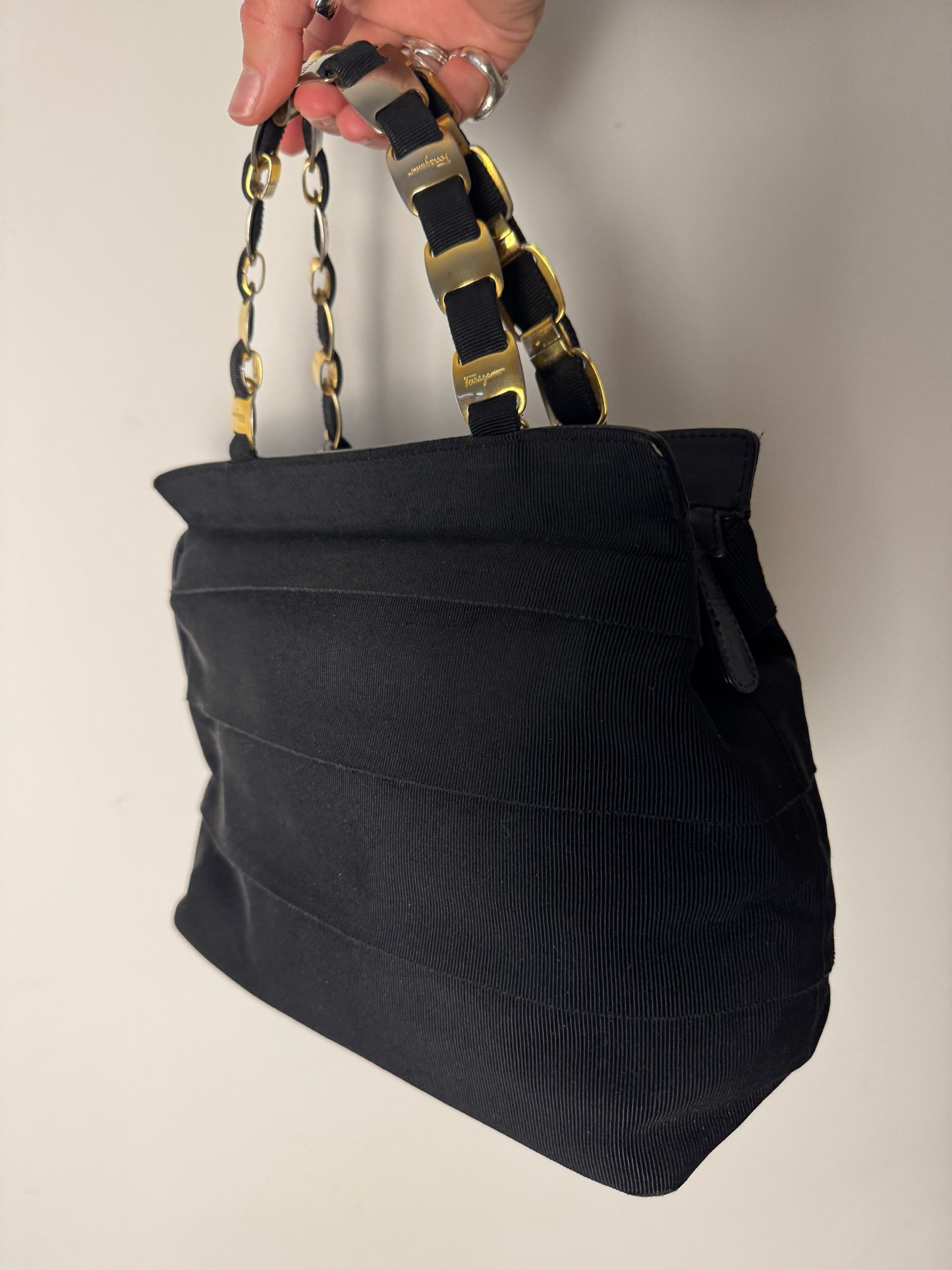 Salvatore Ferragamo Vara Chain Handbag — Late 1990s / Early 2000s