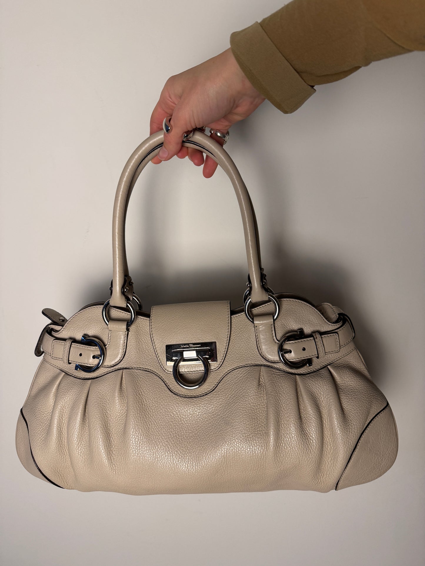 Salvatore Ferragamo Gancini Marisa Shoulder Bag — Early 2000s