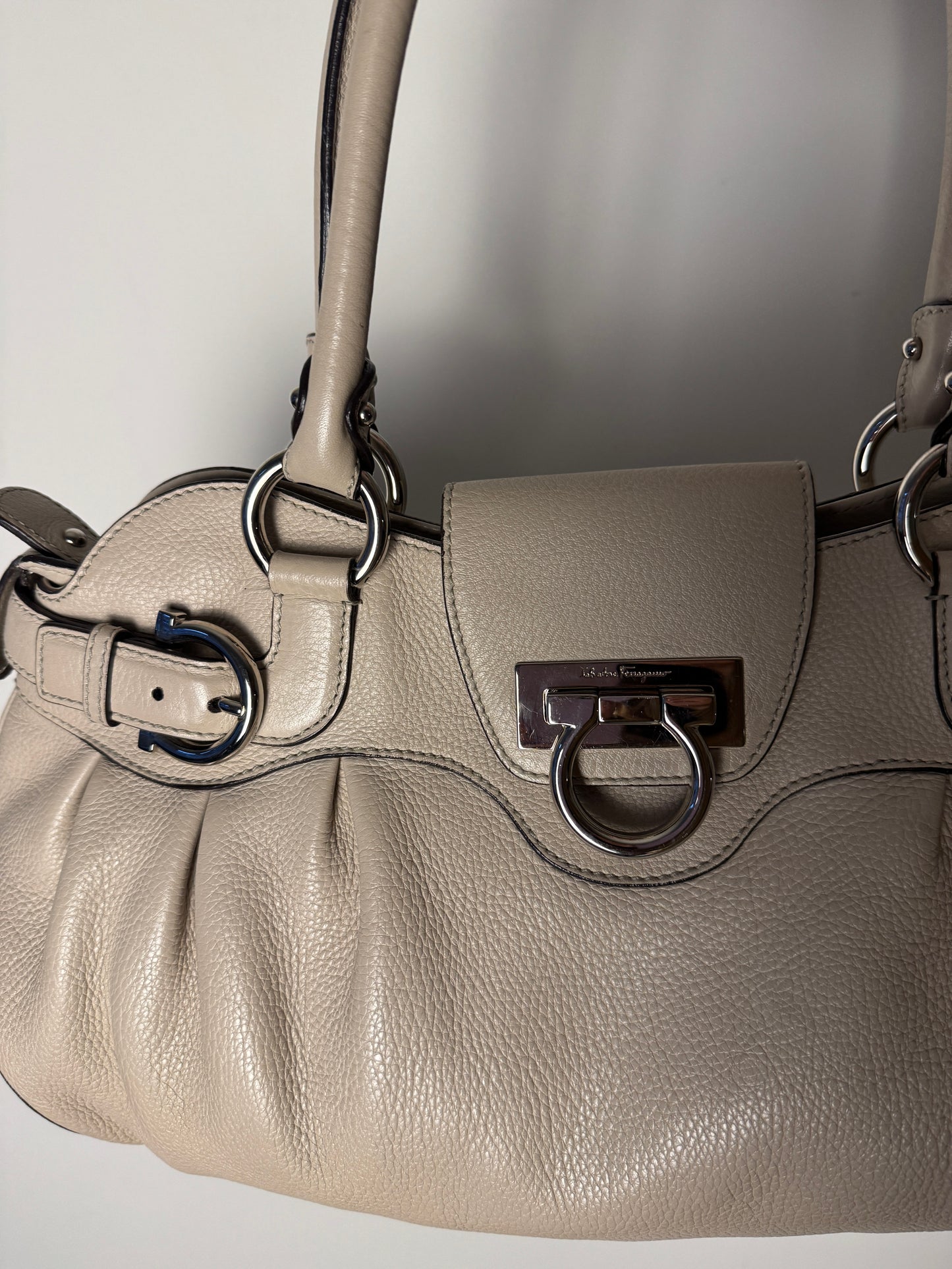 Salvatore Ferragamo Gancini Marisa Shoulder Bag — Early 2000s