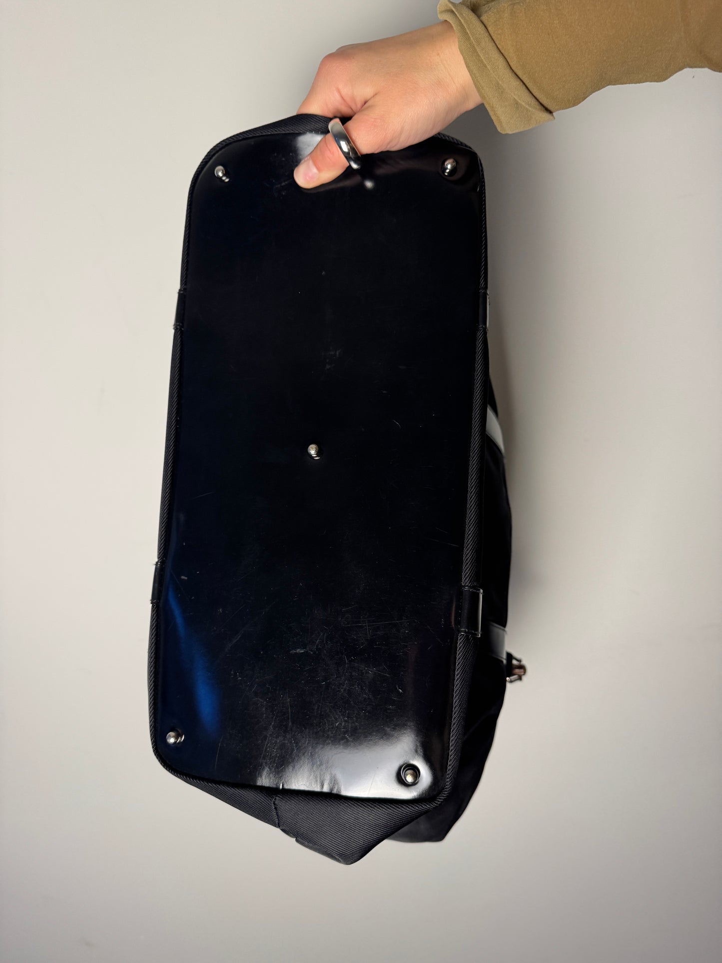 Gucci Bamboo Nylon Tote Bag — Early 2000s