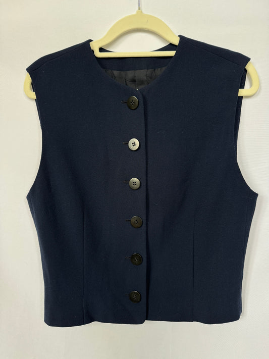 Giorgio Armani Navy Wool Vest