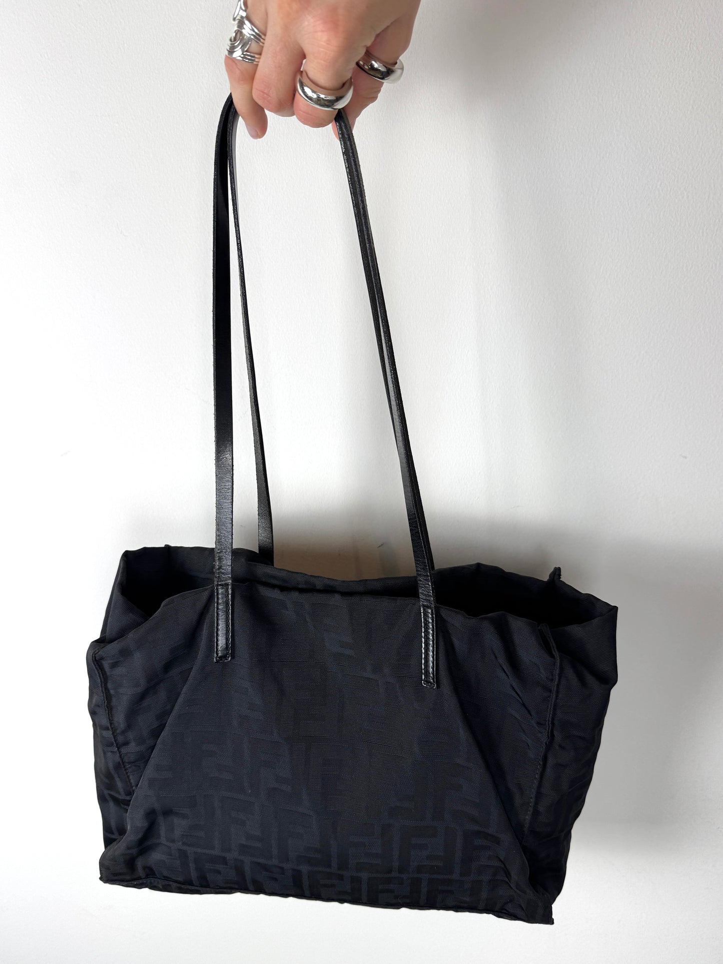 Fendi Zucca Nylon Tote Bag — Late 1990s to Early 2000s