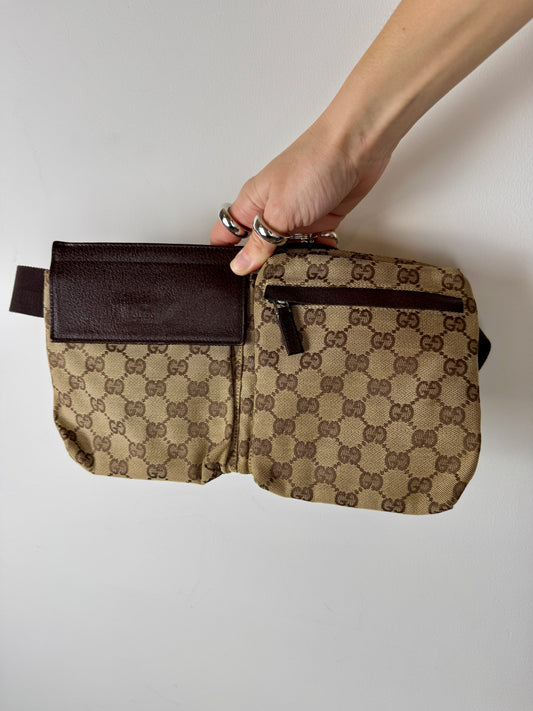 Gucci GG Canvas Belt Bag — Late 1990s to Early 2000s