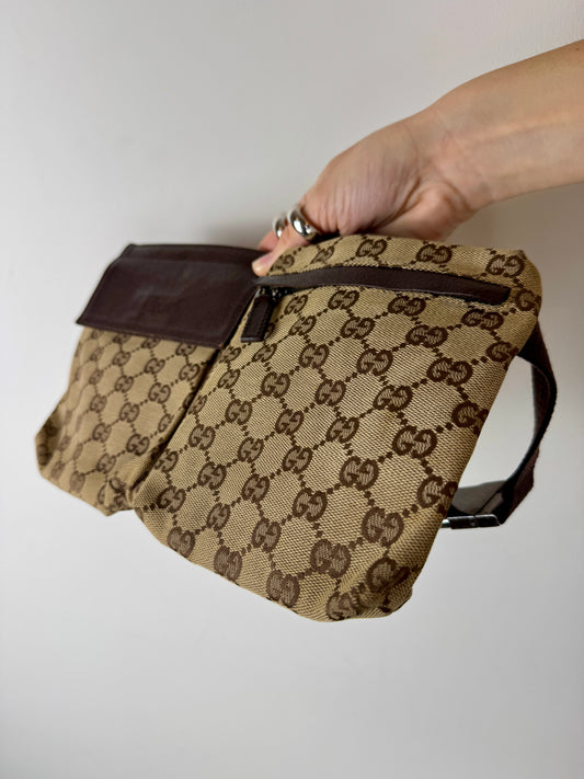Gucci GG Canvas Belt Bag — Late 1990s to Early 2000s