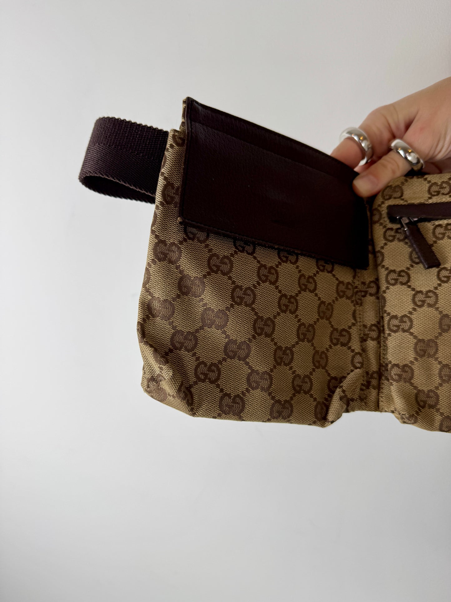 Gucci GG Canvas Belt Bag — Late 1990s to Early 2000s