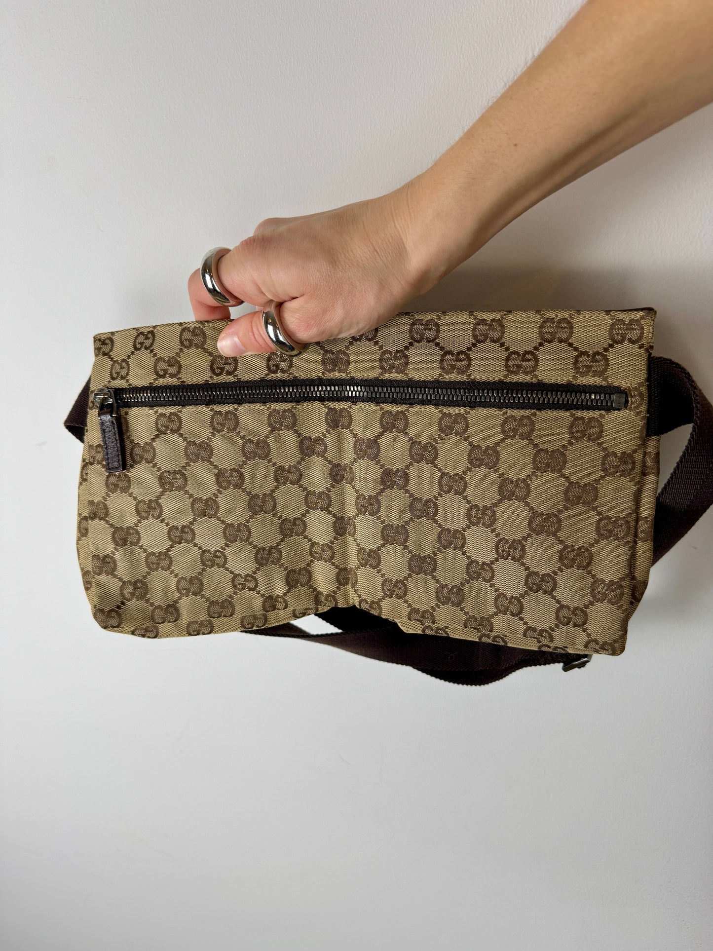 Gucci GG Canvas Belt Bag — Late 1990s to Early 2000s
