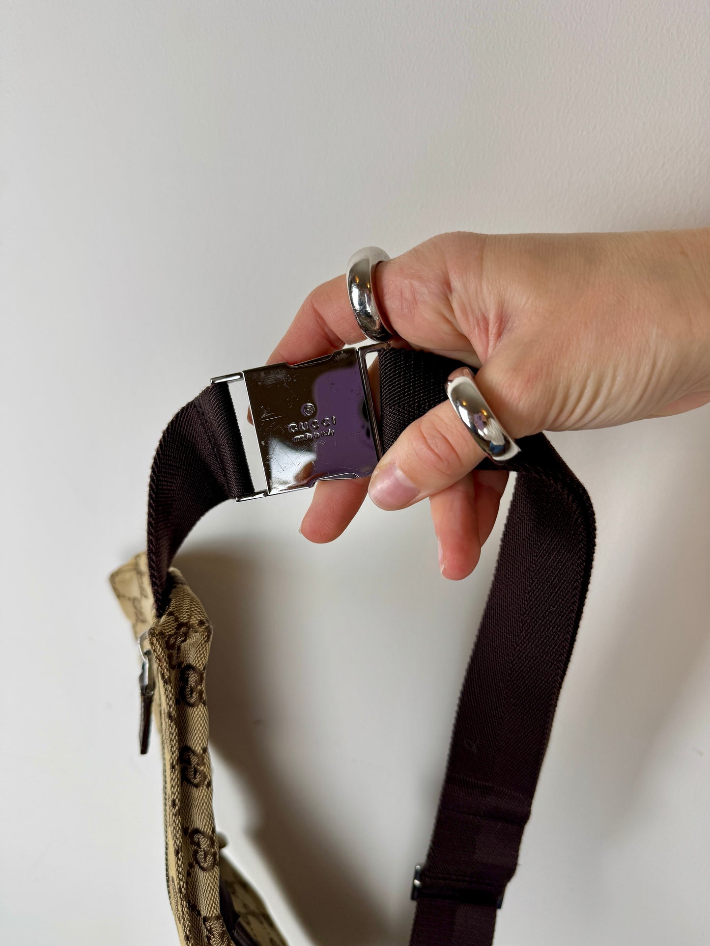 Gucci GG Canvas Belt Bag — Late 1990s to Early 2000s