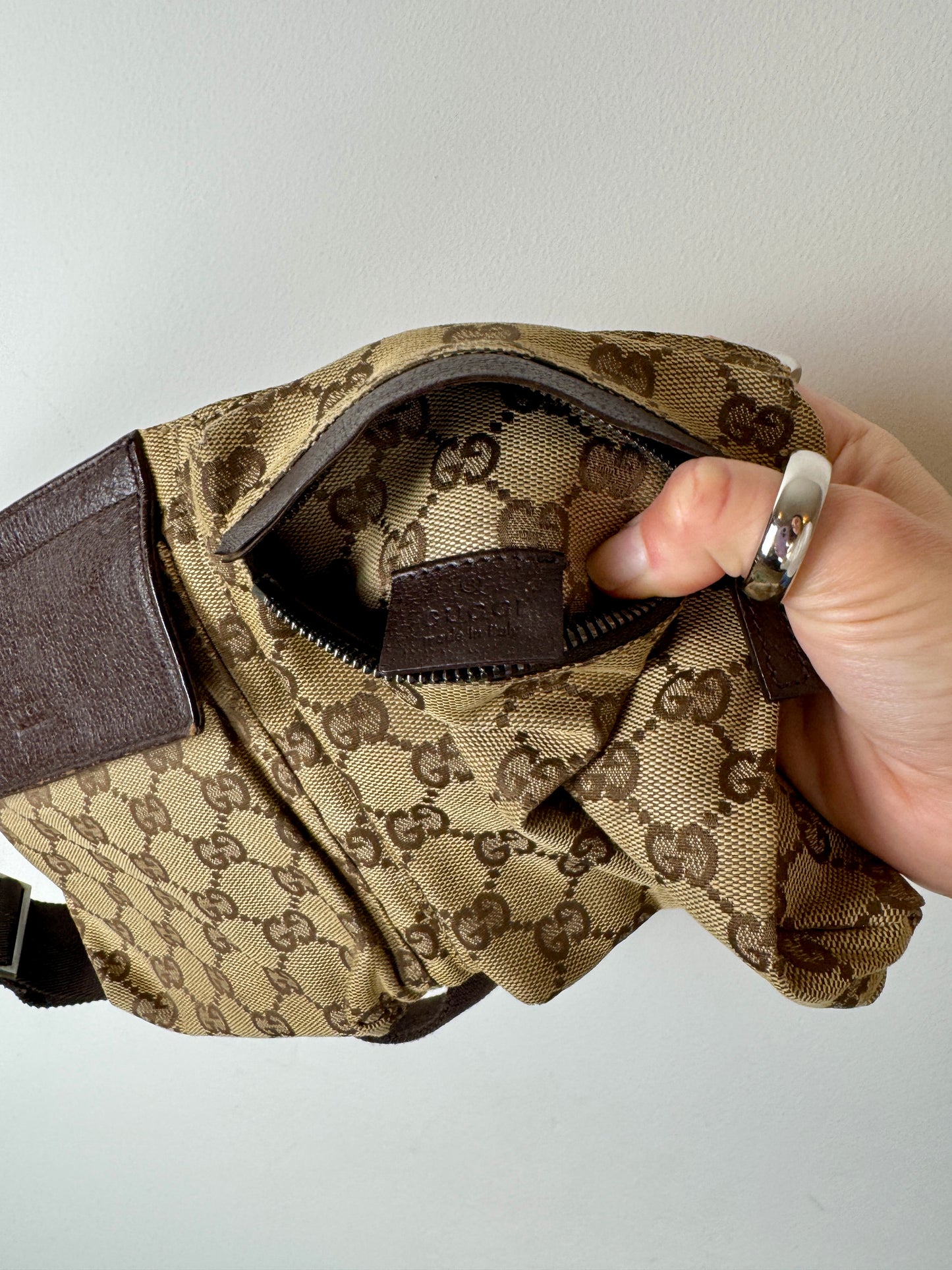 Gucci GG Canvas Belt Bag — Late 1990s to Early 2000s