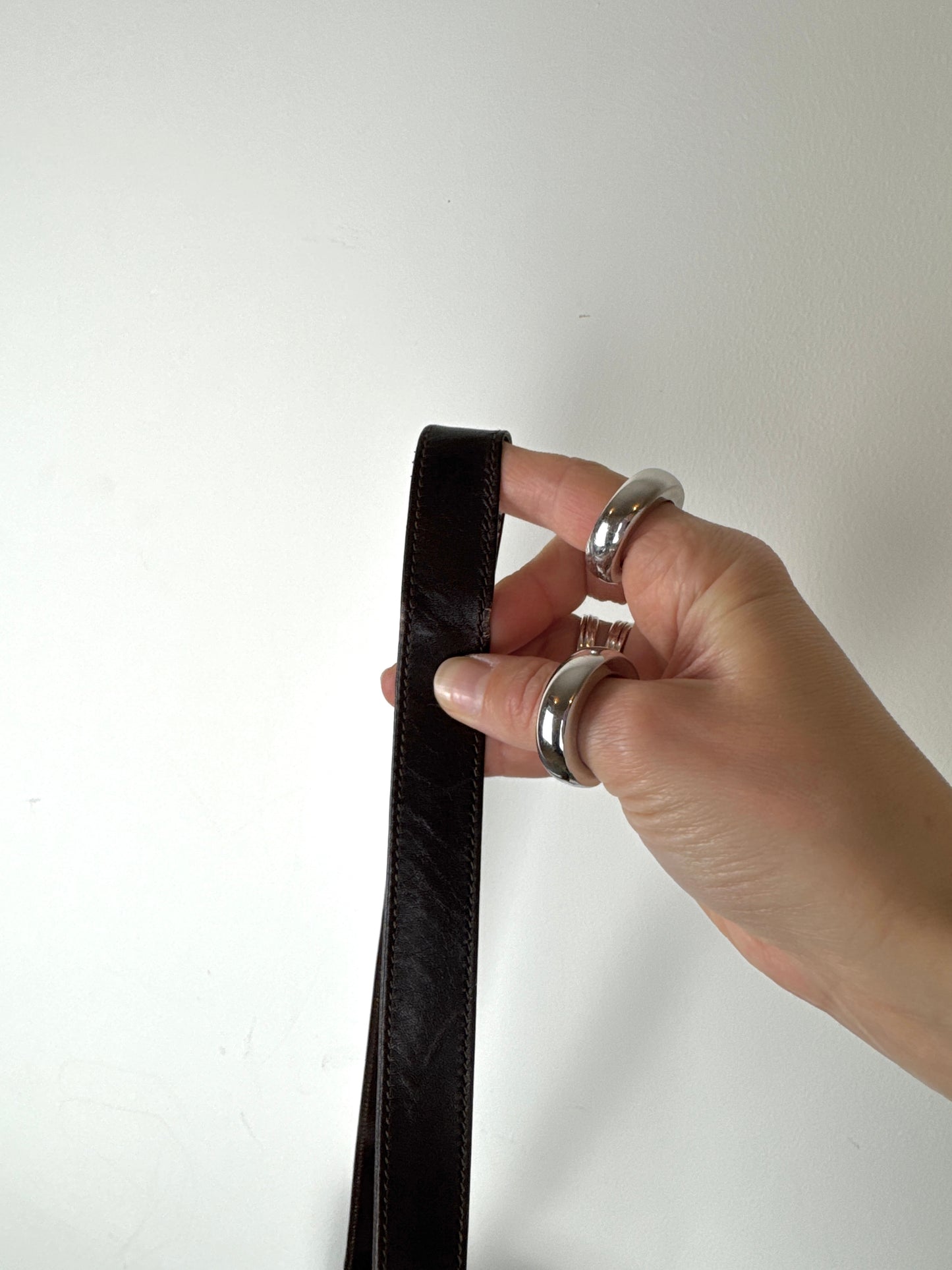 Gucci Brown Suede Monogram Shoulder Bag — Late 1970s